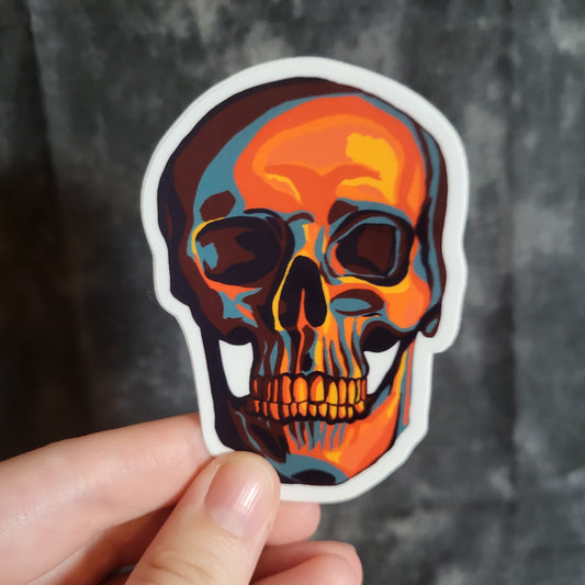 Skull 3'' Weatherproof Vinyl Sticker