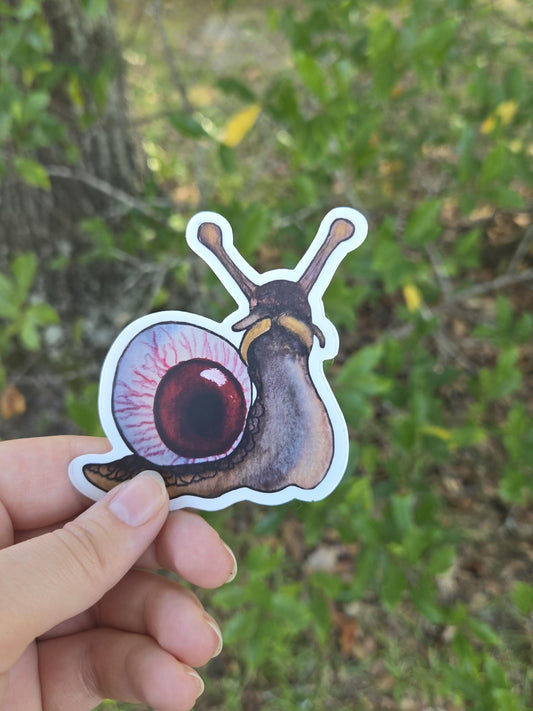 Eyeball snail 3'' Weatherproof Vinyl Sticker