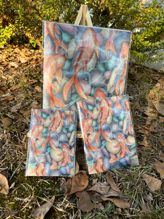 "Koi Pond" giclee art print