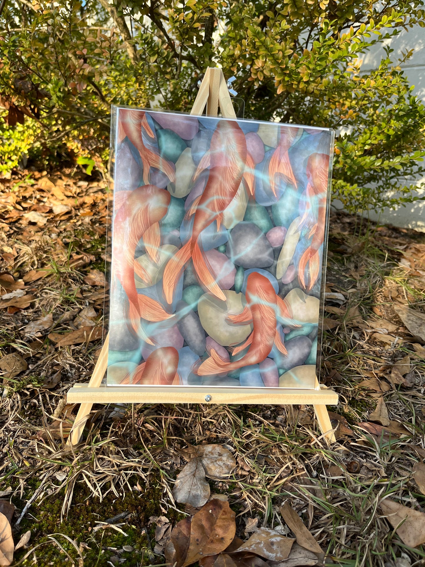"Koi Pond" giclee art print
