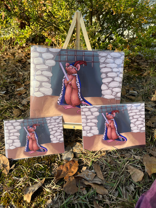 "Sir Mouse" giclee art print
