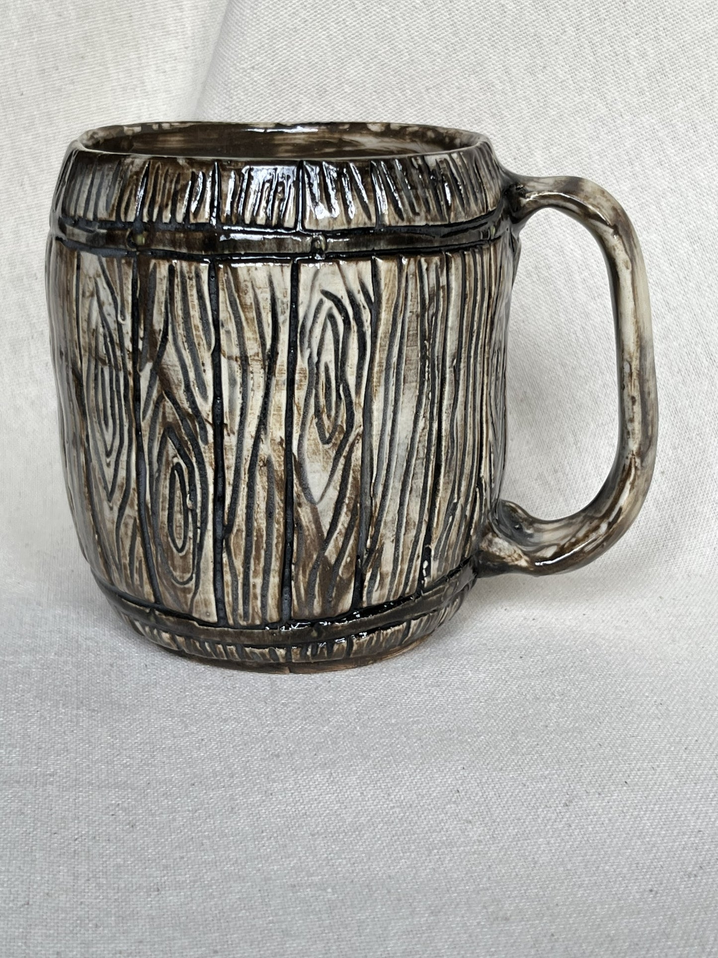 Barrel Mug, brown interior
