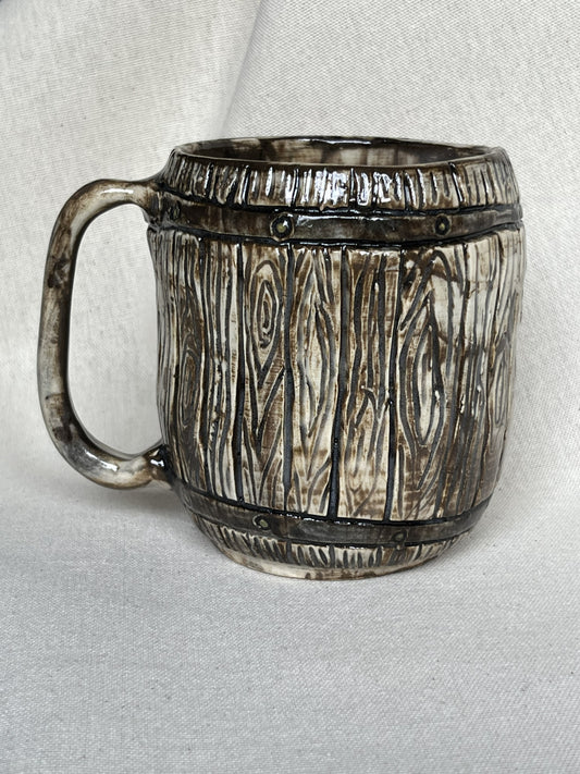 Barrel Mug, brown interior
