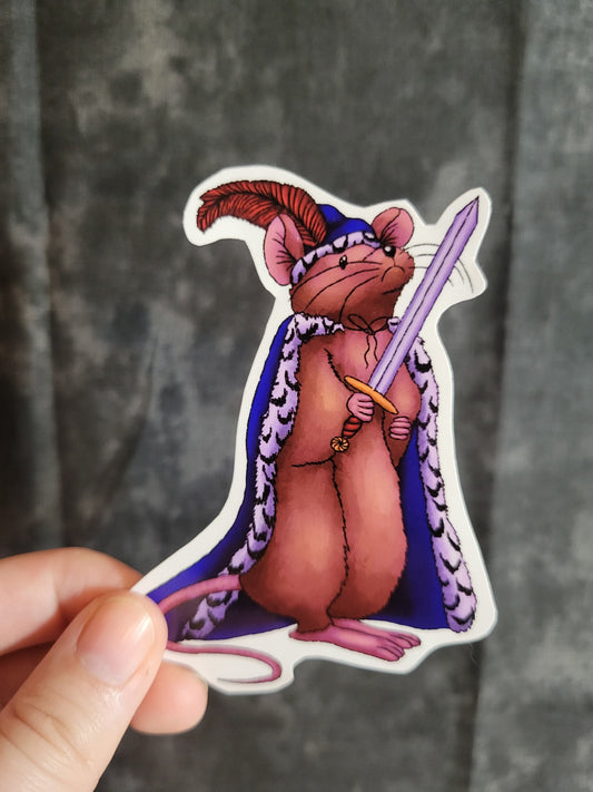 Sir Mouse Weatherproof Vinyl Sticker